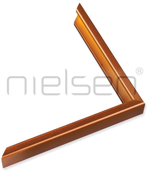 DANTIK - Zrkadlo v rámu, rozmer s rámom 60x100 cm z lišty Hliník oranžová (7269217)