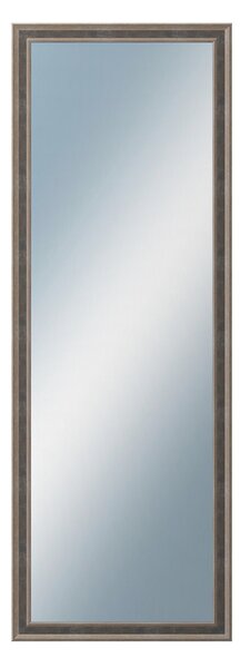 DANTIK - Zrkadlo v rámu, rozmer s rámom 50x140 cm z lišty TOOTH malá striebornočierna (3164)