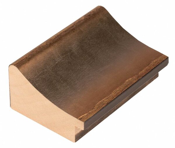 DANTIK - Zrkadlo v rámu, rozmer s rámom 60x80 cm z lišty DOPRODEJMETAL AG prehnutá veľká (3025)