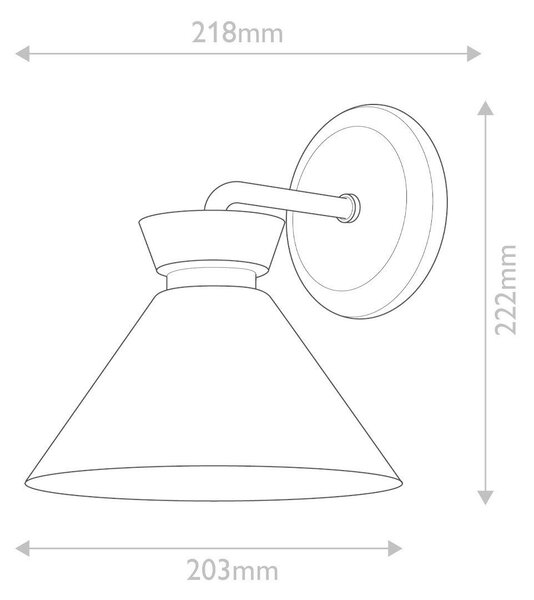 NÁSTENNÉ SVIETIDLO, 22,2/20,3/21,8 cm Elstead Lighting - Interiérové svietidlá