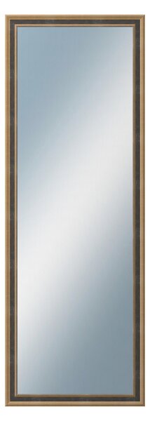 DANTIK - Zrkadlo v rámu, rozmer s rámom 50x140 cm z lišty TOOTH malá zlatá (3163)