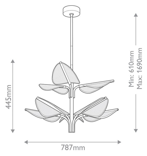 LED LUSTER, 44,5/78,7 cm Elstead Lighting - LED svetlá