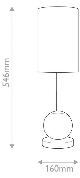 STOLNÁ LED LAMPA, 22,5/62,5/23,5 cm Elstead Lighting - Interiérové svietidlá