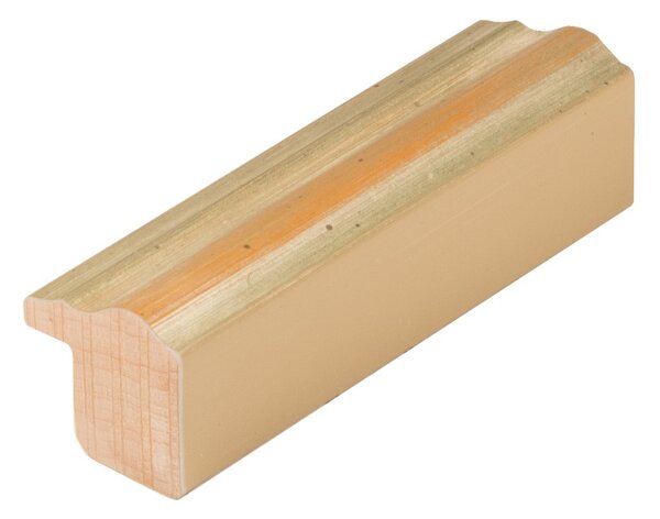 DANTIK - Zrkadlo v rámu, rozmer s rámom 60x100 cm z lišty Y-ka oranžová linka (3128)