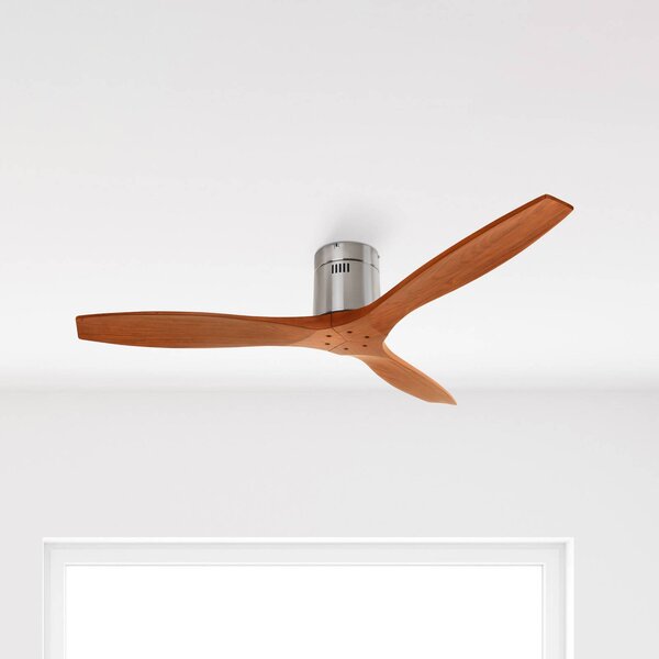 LEDS-C4 Stropný ventilátor Stem s drevenými lopatkami, tmavé drevo, Tmavé drevo, Obývacia izba / jedáleň, Drevo, Moderný