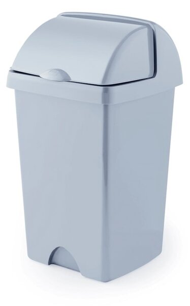 Sivý odpadkový kôš z recyklovaného plastu Addis Eco Range, 25 l