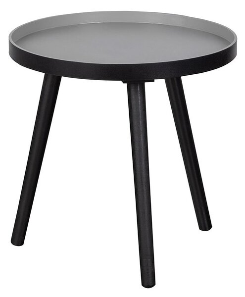 Čierny Drevený konferenčný stolík Sasha 41 × 41 × 40,5 cm WOOOD