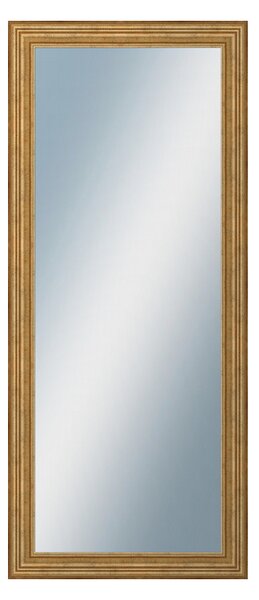 DANTIK - Zrkadlo v rámu, rozmer s rámom 60x140 cm z lišty HRAD zlatá patina (2822)