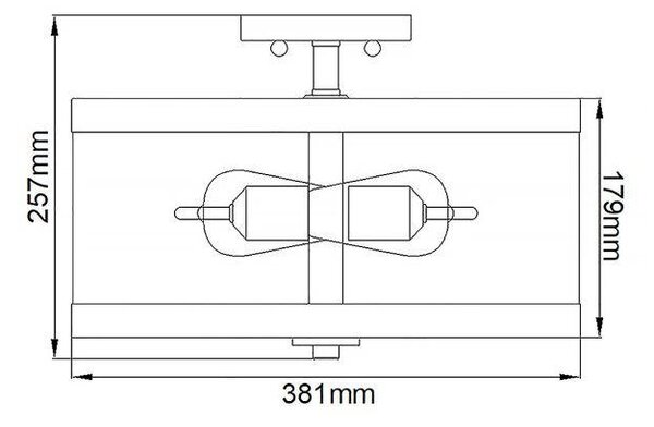 STROPNÉ SVIETIDLO, 38.1/25.7 cm Elstead Lighting - Interiérové svietidlá