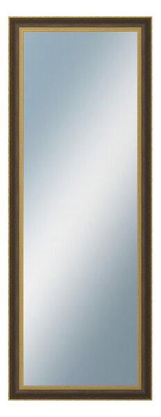 DANTIK - Zrkadlo v rámu, rozmer s rámom 60x160 cm z lišty ZVRATNÁ čiernozlatá plast (3071)
