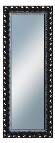 DANTIK - Zrkadlo v rámu, rozmer s rámom 60x160 cm z lišty ROKOKO čierna lesklá (2632)