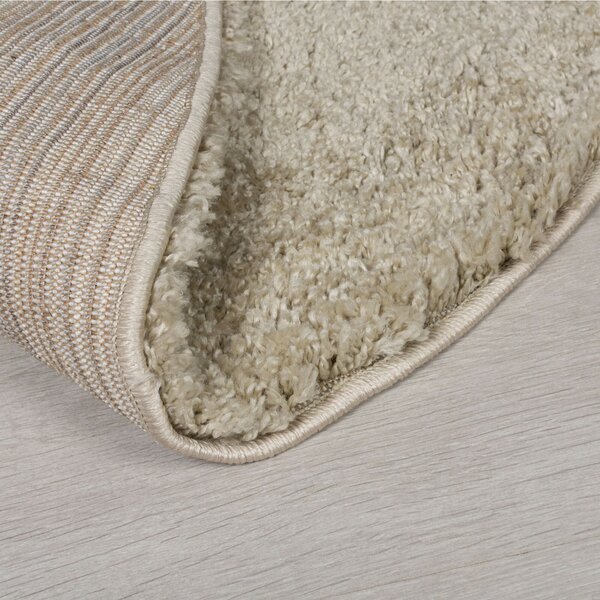 Flair Rugs , Kusový koberec Shaggy Teddy Natural kruh, 133x133 (priemer) kruh, béžová, detská izba