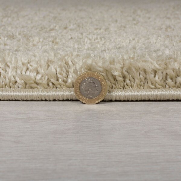 Flair Rugs , Kusový koberec Shaggy Teddy Natural kruh, 133x133 (priemer) kruh, béžová, detská izba