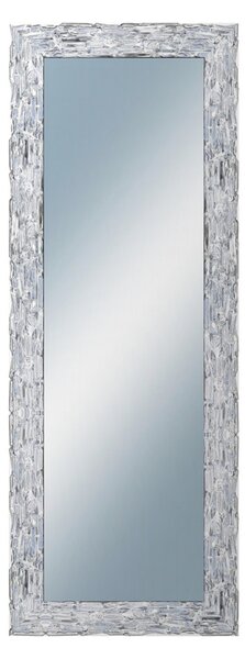 DANTIK - Zrkadlo v rámu, rozmer s rámom 60x160 cm z lišty Travertino strieborné (2893)
