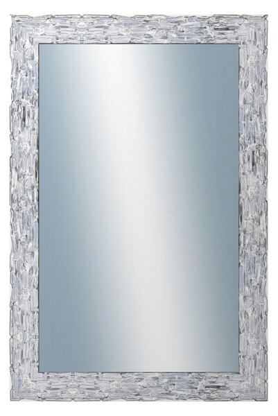 DANTIK - Zrkadlo v rámu, rozmer s rámom 80x160 cm z lišty Travertino strieborné (2893)