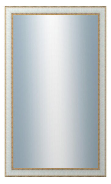 DANTIK - Zrkadlo v rámu, rozmer s rámom 60x100 cm z lišty DOPRODEJMETAL bielozlatá (3023)