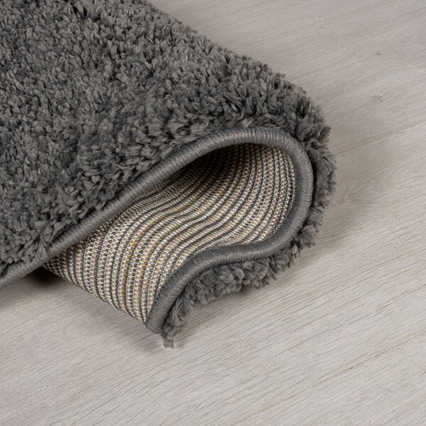 Flair Rugs , Kusový koberec Shaggy Teddy Charcoal, 120x170, šedá, obývacia izba