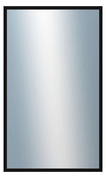 DANTIK - Zrkadlo v rámu, rozmer s rámom 60x100 cm z lišty PERLA čierna lesklá vysoká (2548)