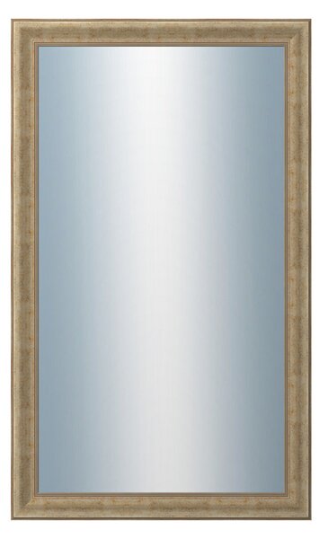 DANTIK - Zrkadlo v rámu, rozmer s rámom 60x100 cm z lišty KŘÍDLO malé zlaté patina (2774)