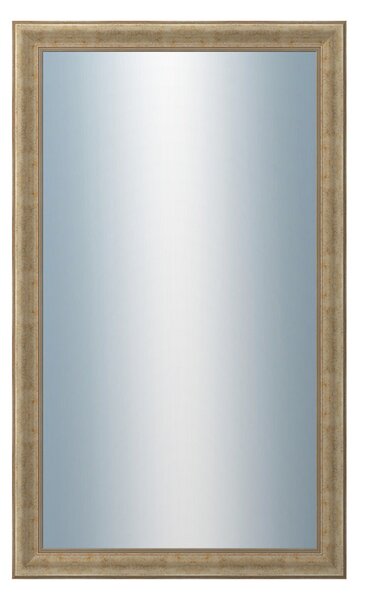 DANTIK - Zrkadlo v rámu, rozmer s rámom 60x100 cm z lišty KŘÍDLO malé strieborné patina (2775)