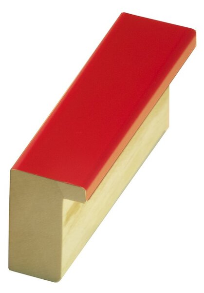 DANTIK - Zrkadlo v rámu, rozmer s rámom 60x100 cm z lišty PERLA červená lesklá (2878)