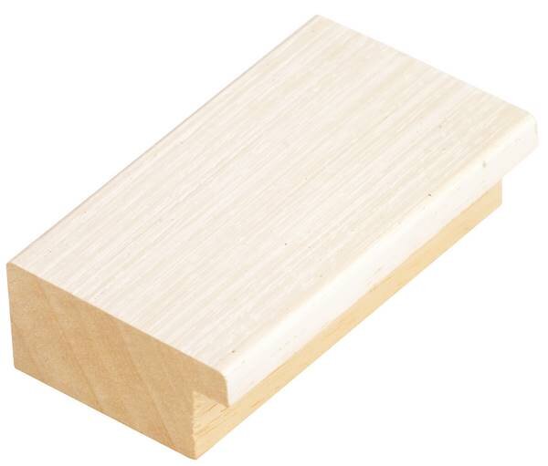 DANTIK - Zrkadlo v rámu, rozmer s rámom 50x120 cm z lišty 4020 biela prederaná (2766)