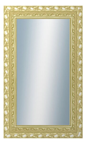 DANTIK - Zrkadlo v rámu, rozmer s rámom 60x100 cm z lišty ROKOKO zlatá hádzaná (2882)
