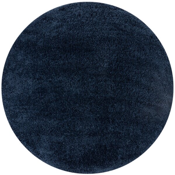 Flair Rugs Kusový koberec Shaggy Teddy Navy kruh - 133x133 (priemer) kruh cm