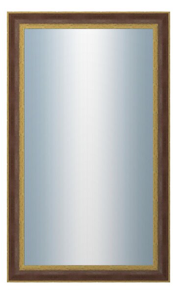 DANTIK - Zrkadlo v rámu, rozmer s rámom 60x100 cm z lišty ZVRATNÁ červenozlatá plast (3069)