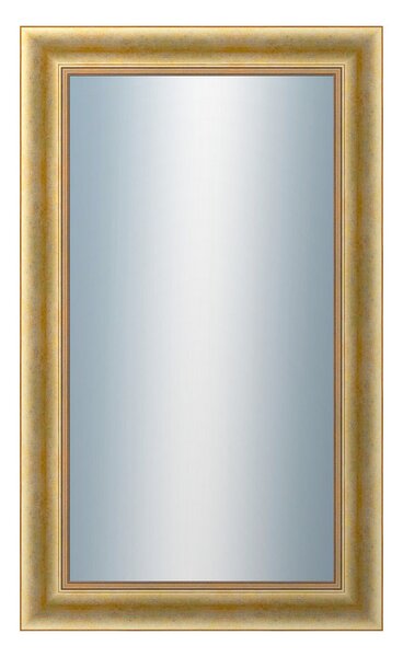 DANTIK - Zrkadlo v rámu, rozmer s rámom 60x100 cm z lišty KŘÍDLO veľké zlaté patina (2772)