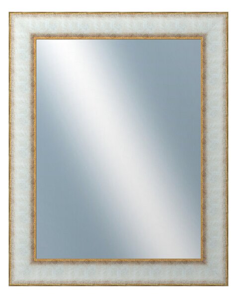 DANTIK - Zrkadlo v rámu, rozmer s rámom 40x50 cm z lišty DOPRODEJMETAL bielozlatá (3023)