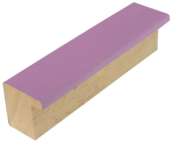 DANTIK - Zrkadlo v rámu, rozmer s rámom 40x60 cm z lišty PASTELKA svetlo fialová rovná (2565)