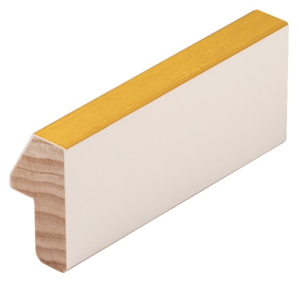DANTIK - Zrkadlo v rámu, rozmer s rámom 40x50 cm z lišty Evoque žltá (3171)