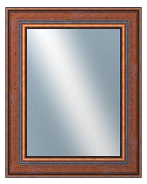 DANTIK - Zrkadlo v rámu, rozmer s rámom 40x50 cm z lišty ANGLIE hnedá (561)