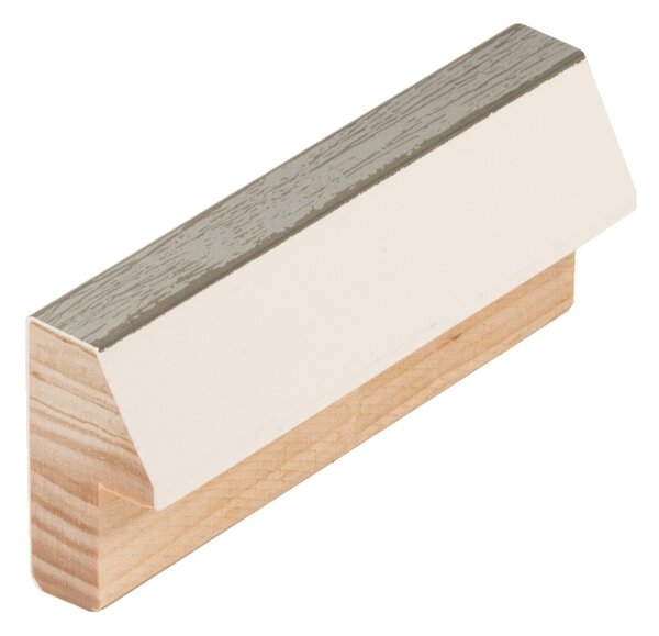 DANTIK - Zrkadlo v rámu, rozmer s rámom 40x50 cm z lišty Evoque šedá (3168)