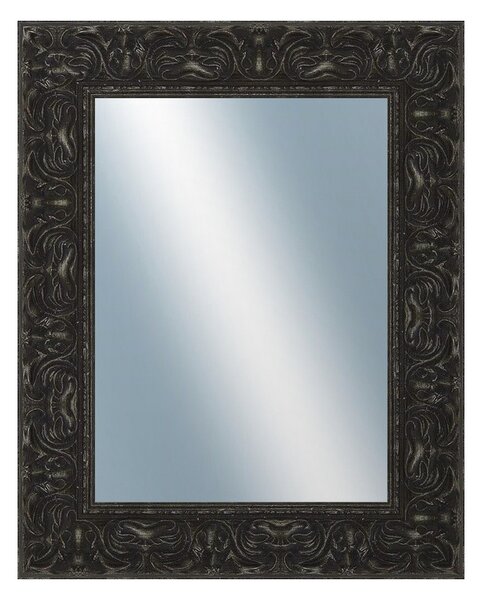 DANTIK - Zrkadlo v rámu, rozmer s rámom 40x50 cm z lišty PRAHA čierna (2753)