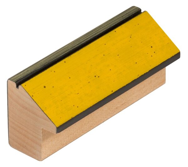 DANTIK rám na obraz 42x59,4 | INCLINATA colori žlutá (Plexi Čiré)