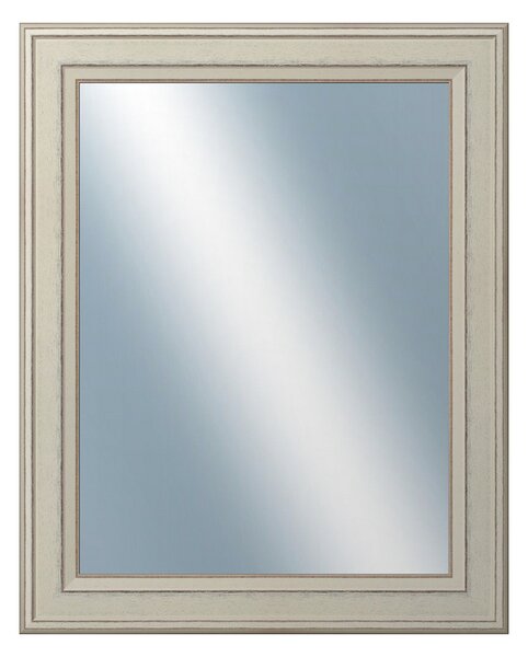 DANTIK - Zrkadlo v rámu, rozmer s rámom 40x50 cm z lišty STEP biela (3018)