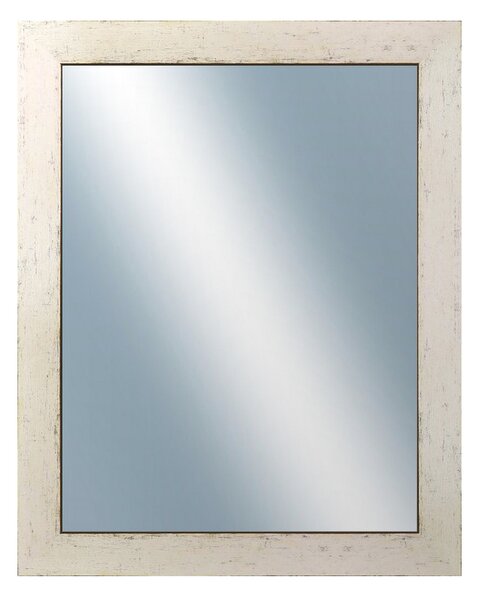DANTIK - Zrkadlo v rámu, rozmer s rámom 40x50 cm z lišty RETRO biela (2531)