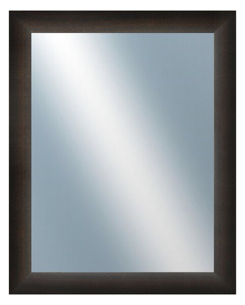 DANTIK - Zrkadlo v rámu, rozmer s rámom 40x50 cm z lišty LEDVINKA tmavo hnedá (1442)