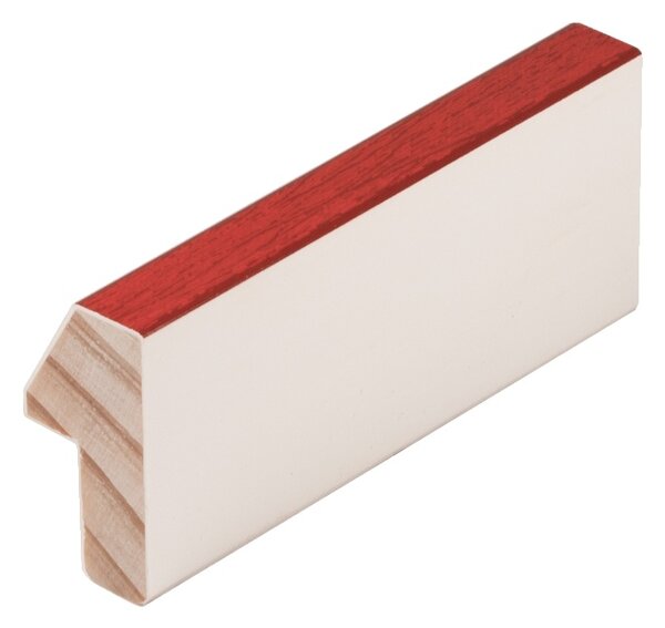 DANTIK - Zrkadlo v rámu, rozmer s rámom 40x50 cm z lišty Evoque červená (3169)