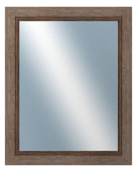 DANTIK - Zrkadlo v rámu, rozmer s rámom 40x50 cm z lišty CARRARA hnedá (2894)