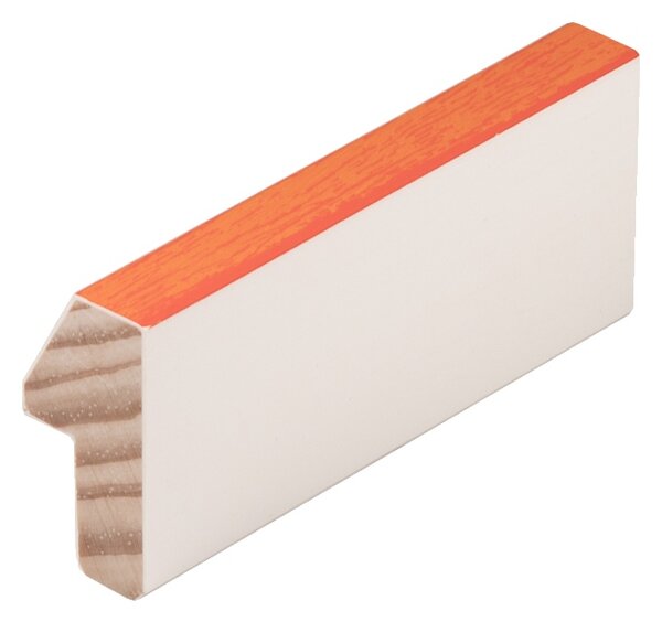 DANTIK - Zrkadlo v rámu, rozmer s rámom 40x50 cm z lišty Evoque oranžová (3170)