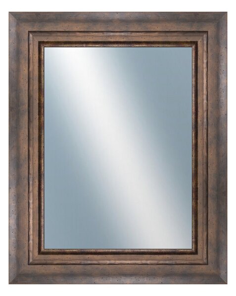 DANTIK - Zrkadlo v rámu, rozmer s rámom 40x50 cm z lišty TRITON široký meď (2951)
