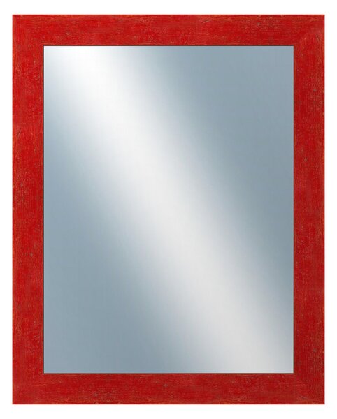 DANTIK - Zrkadlo v rámu, rozmer s rámom 40x50 cm z lišty RETRO červená (2534)