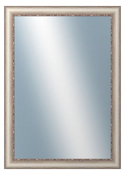 Zrkadlo v rámu Dantik 50x70cm z lišty PROVENCE biela (2652)
