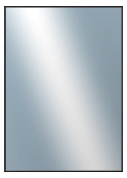 DANTIK - Zrkadlo v rámu, rozmer s rámom 50x70 cm z lišty Hliník čierna (7273250)