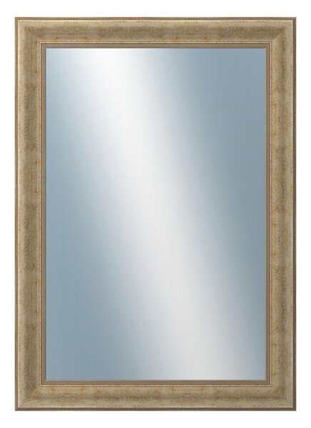 DANTIK - Zrkadlo v rámu, rozmer s rámom 50x70 cm z lišty KŘÍDLO malé strieborné patina (2775)