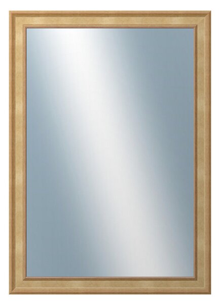 DANTIK - Zrkadlo v rámu, rozmer s rámom 50x70 cm z lišty TOOTH malá zlatá (3161)