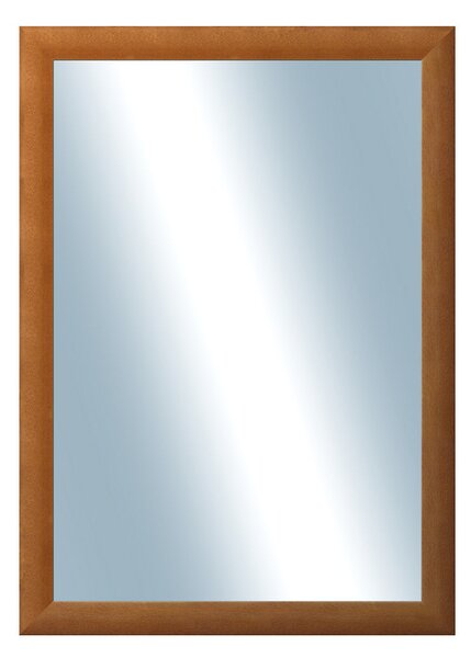 DANTIK - Zrkadlo v rámu, rozmer s rámom 50x70 cm z lišty LEDVINKA svetlo hnedá (1440)